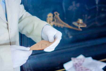 love letter. men's gloves. a secret letter from the piano. historical interpretation
