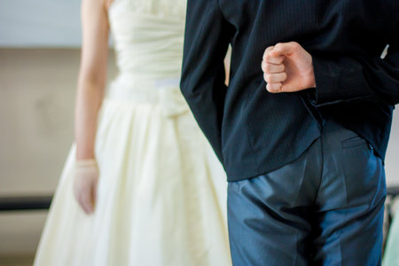 aristocrat. the glove is white. ballの写真素材