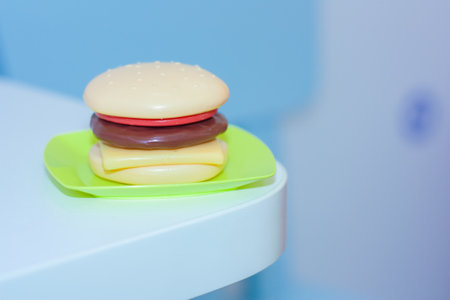 hamburger. malnutrition. harmful nutrition. not a balanced dietの写真素材