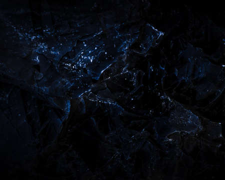 Rock texture. Dark stone wall. Stone background. Rock surface with holography, nacre. Wall...
