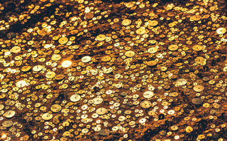 Glitter background. Fabric texture with spangles. Background sequin. Glitter texture. Fabric sequins. Iron cloth. Abstract background. Metal structure.の写真素材