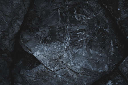 Silver Wall. Dark marble. Rock texture. Black texture. Stone background. Rock pile. Paint spots....