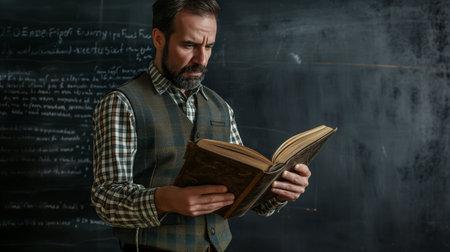 Nerdy Gentleman in Bow Tie and Vest or Waistcoat Holding Vintage Books. Lover of Literature and Reader of Classic Books.の素材