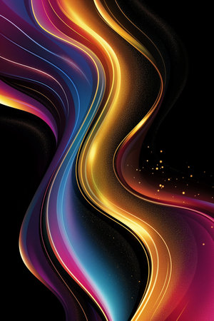 Abstract light speed motion effect.Gold color spiral glow effect. Magic shiny lineの素材