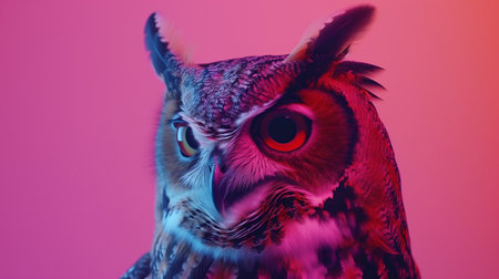 The studio shot of owlの素材