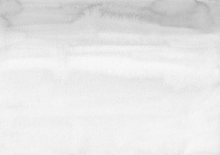 Watercolor light gray gradient background texture. Aquarelle white and gray ombre.の写真素材