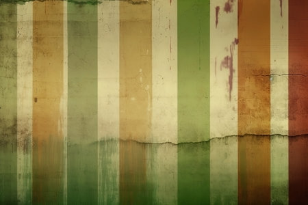 Striped colorful old grunge background. AI generatedの素材