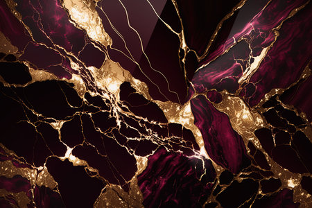Abstract marble burgundy and gold background. Invitation backdrop.の素材