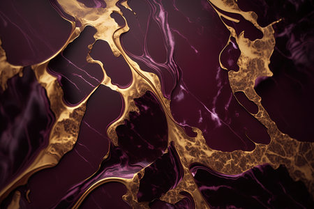 Burgundy and gold marble background. Luxury marble stone texture. Invitation backdrop.の素材