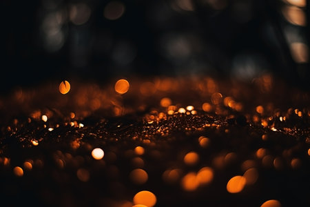 Bokeh background with colorful lights. Festive backdrop. AI generatedの素材