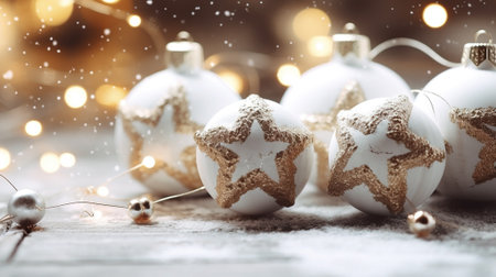 Christmas decorations close-upの素材