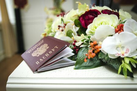 flowers for the marriage ceremonyの写真素材