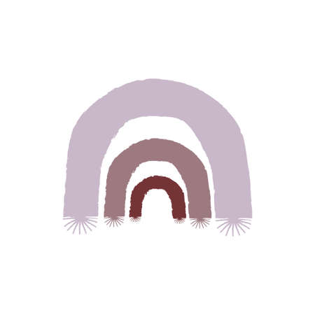 rainbow or arch in simple style. Vector art. Isolated.のイラスト素材