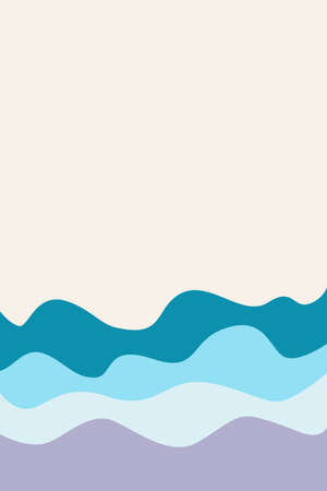 abstract colored landscape. boho, minimalismのイラスト素材