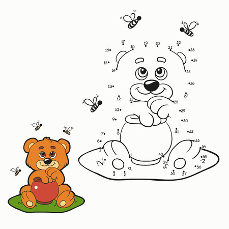 Numbers Game (bear)のイラスト素材