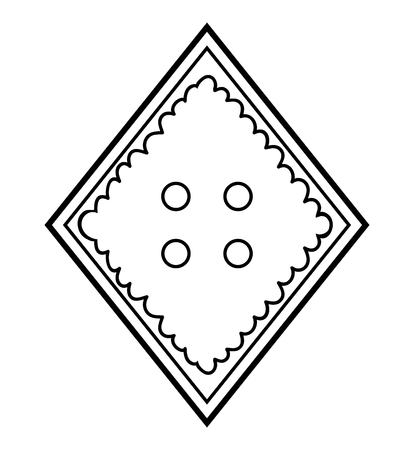 Coloring book for children, Clothes Buttonのイラスト素材