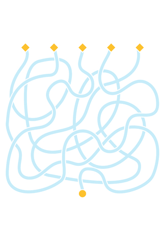 Maze game, education game for children. Template for creating your mazeのイラスト素材