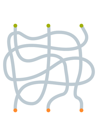 Maze game, education game for children. Template for creating your mazeのイラスト素材