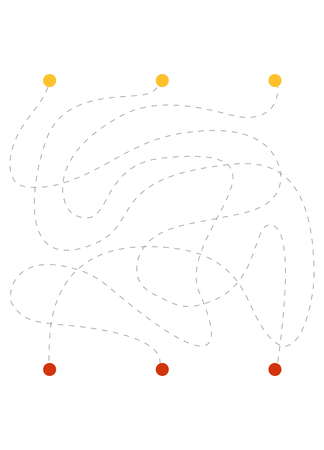 Maze game, education game for children. Template for creating your mazeのイラスト素材