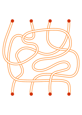 Maze game, education game for children. Template for creating your mazeのイラスト素材