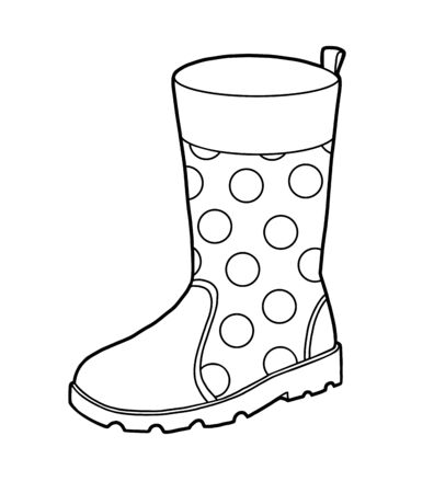 Coloring book for children, Rubber boots