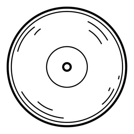 Coloring book for children, Vinyl recordのイラスト素材