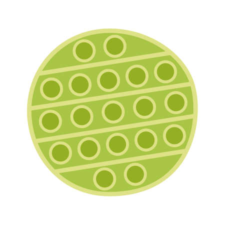 Cartoon vector illustration, round antistress toy pop itのイラスト素材