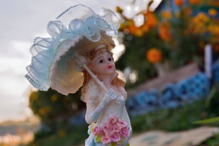 A little beauty doll on the backgroundの写真素材