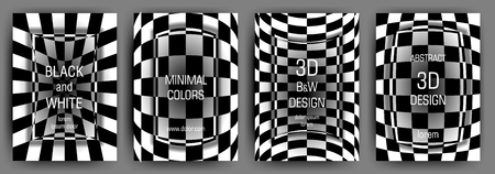 Vector illustration of black and white abstract pattern background.のイラスト素材