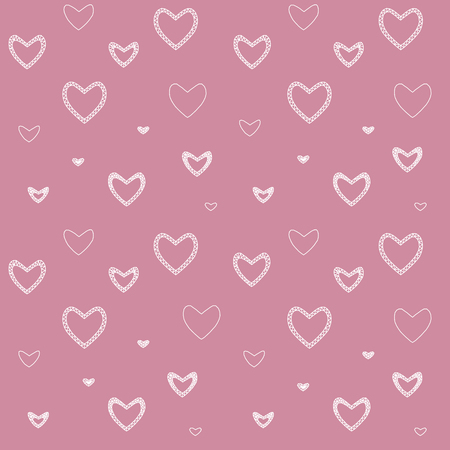 seamless pattern with mosaic valentine's hearts. vector illustration.のイラスト素材