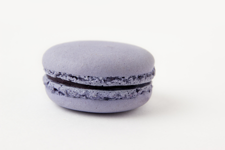 Set of colorful macaroons isolated on white background. Sweet macaroonsの写真素材