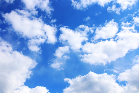 Blue sky background with white clouds. Clouds with blue sky. Clouds background.の写真素材
