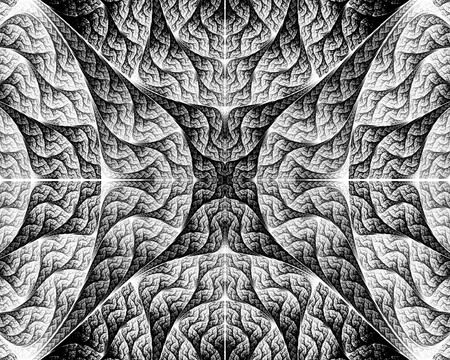 Abstract fractal. Fractal art background for creative design. Decoration for wallpaper, desktop, poster, cover booklet. Print for clothes, t-shirt. Creative illustration for designの写真素材