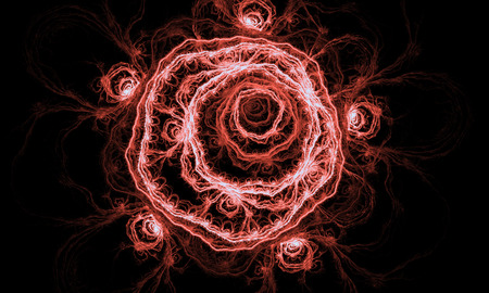 Abstract fractal. Fractal art background for creative design. Decoration for wallpaper, desktop, poster, cover booklet. Print for clothes, t-shirt. Creative illustration for designの写真素材