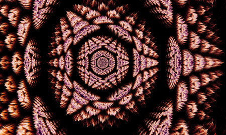 Abstract fractal. Fractal art background for creative design. Decoration for wallpaper, desktop, poster, cover booklet. Print for clothes, t-shirt. Creative illustration for designの写真素材