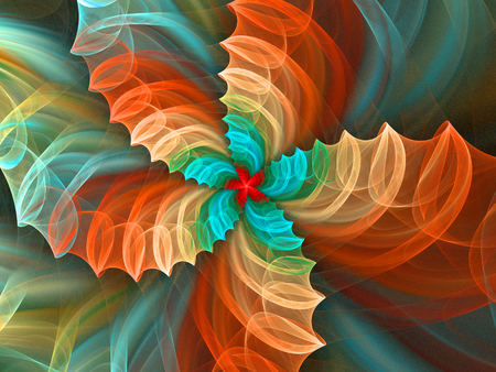 Abstract fractal. Fractal art background for creative design. Decoration for wallpaper, desktop, poster, cover booklet. Print for clothes, t-shirt. Creative illustration for designの写真素材