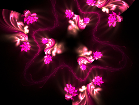 Abstract fractal. Fractal art background for creative design. Decoration for wallpaper, poster, cover booklet, card. Psychedelic. Print for clothes, t-shirt.の写真素材