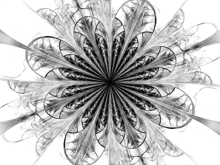 Abstract fractal. Fractal art background for creative design. Decoration for wallpaper, poster, cover booklet, card. Psychedelic. Print for clothes, t-shirt.の写真素材