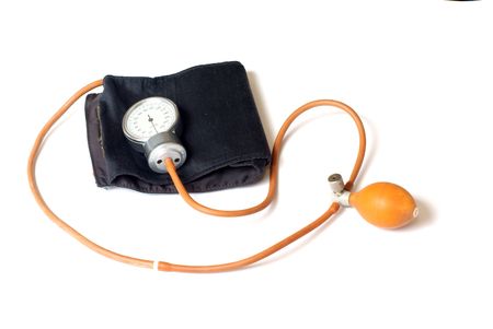 Old tonometer isolated on white