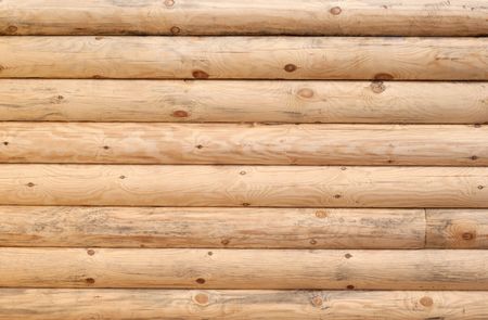Part  of the wall of log cabinの写真素材