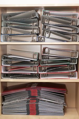 Empty folders in the bookshelf