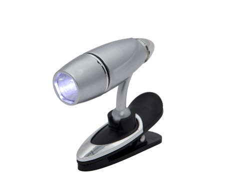 Tiny LCD flashlight with clipの写真素材