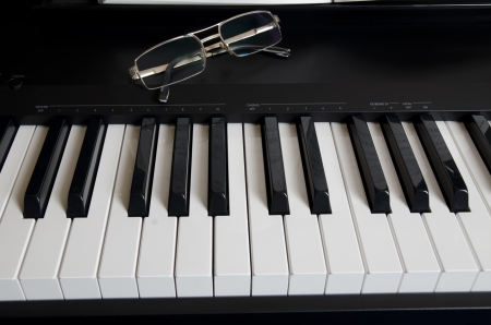 Electric piano close upの写真素材