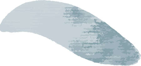 Grey brush stroke. Box line textured wavy line in grunge styleのイラスト素材