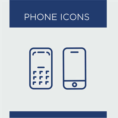 Mobile Phone Iconsのイラスト素材