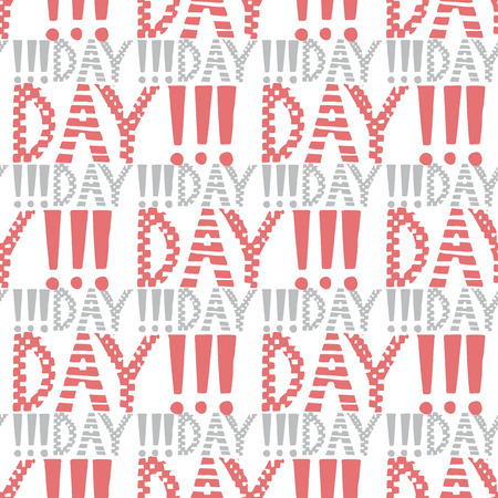 Hand-drawn illustrations. This is your lucky day. Postcard St. Patrick. Seamless pattern.のイラスト素材