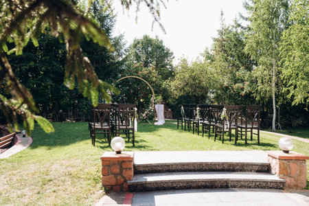 Beautiful wedding set up. Wedding ceremony