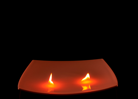 candle in the darkの写真素材