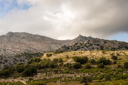 mallorcan mountain rangeの写真素材
