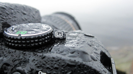 wet camera controlsの写真素材